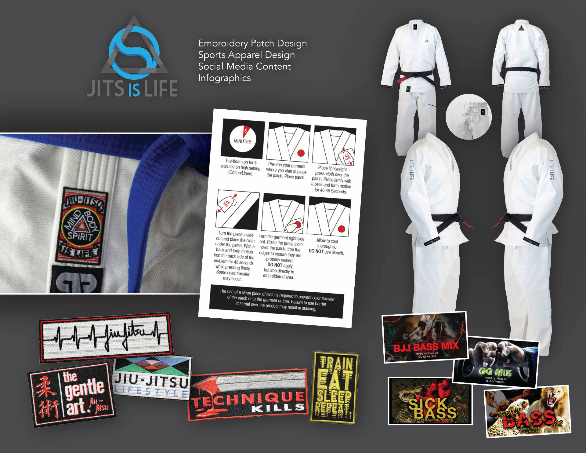 Apparel, Patches & Social Content