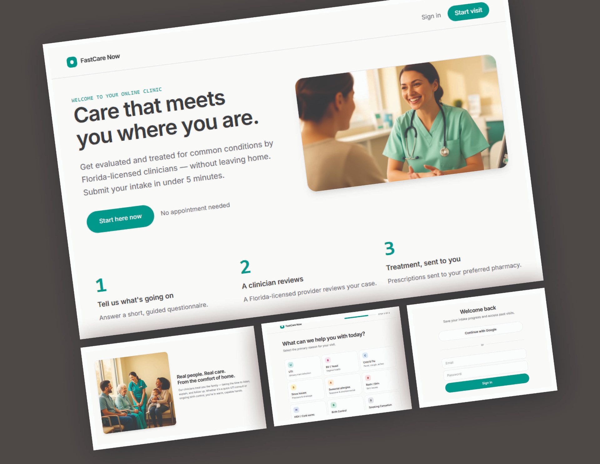 Online Clinic Website & Patient Portal